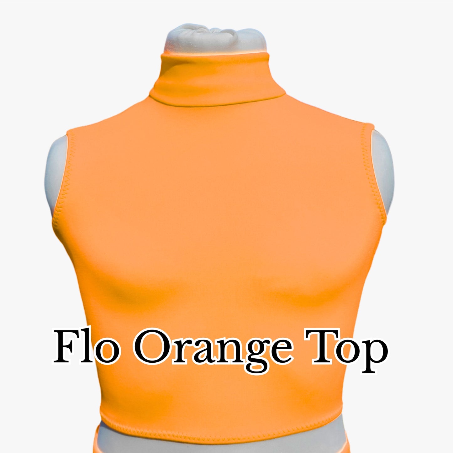 Flo Orange SLEEVELESS TOP - 2-14 Years