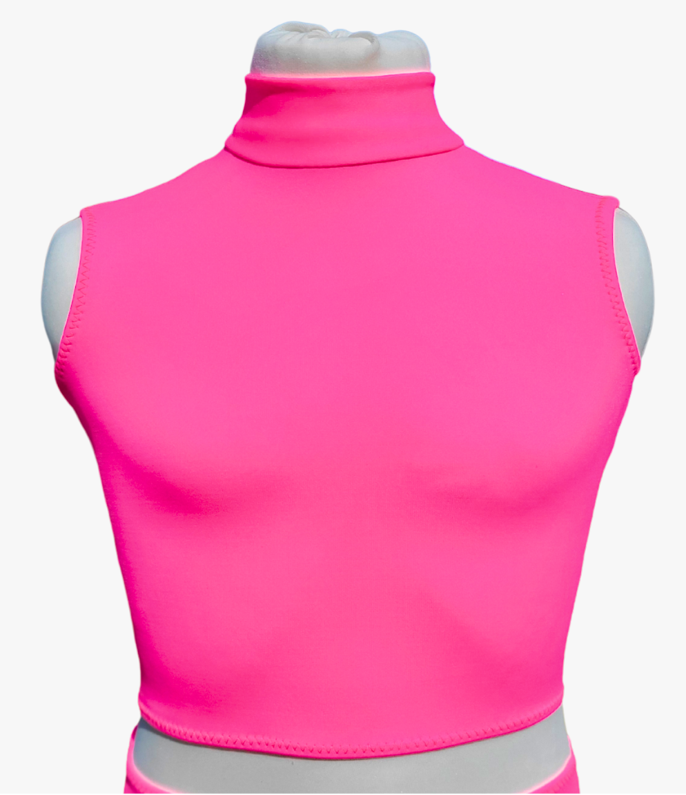 Raspberry Lustre SLEEVELESS TOP - 2-14 Years