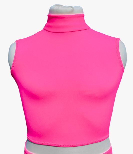 Raspberry Lustre SLEEVELESS TOP - 2-14 Years